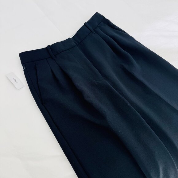 Aritizia Wilford Effortless Pant Japanese Crepette High Rise Wide Leg Size 10 - Picture 12 of 13